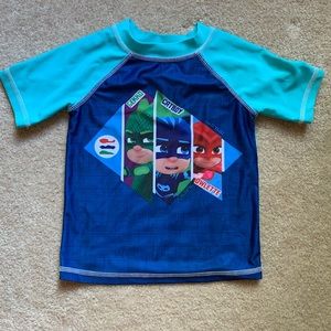 Kids PJ masks swim shirt